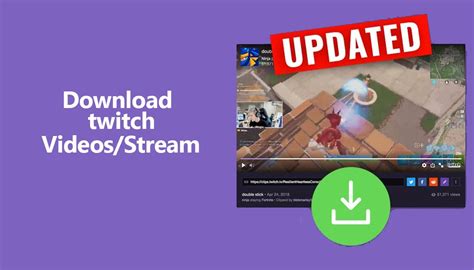 Click the new "<strong>Download</strong>" button that appears below the VOD. . Download a twitch video